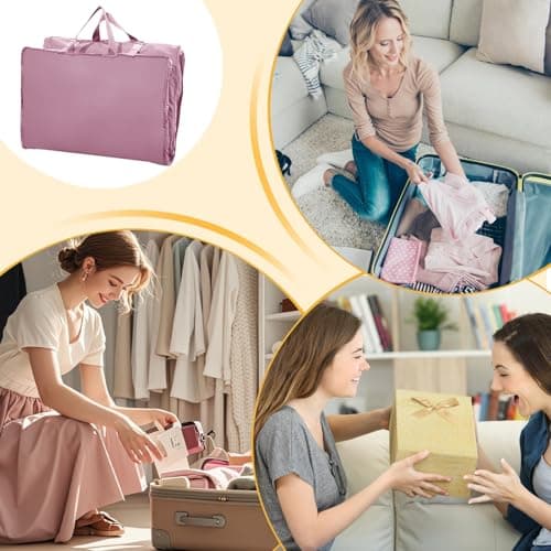Moreeulsi Suitcase Bag | Travel Luggage,Compression Organizer Packing Foldable Suitcase Rolling for Men Women Travelling Airplanes Gym Toddler Clothing — view 5