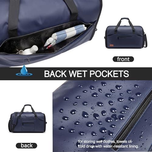 Garment Duffle Bags for Travel,Moulyan Convertible Carry on Garment Bag with Shoe Compartment,3 in 1 Waterproof Travel Suit Bag with Shoulder Strap for Men Women — view 4