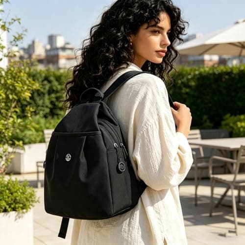KFSCIP Anti Theft Backpack, Crossbody Bag, Anti Theft Bags for Women, Anti Theft Crossbody Bag Women, Mini Backpack, Antitheft Backpack Womens, Travel Tote Bags for Women, 20 cm Width 12 cm Depth — view 2
