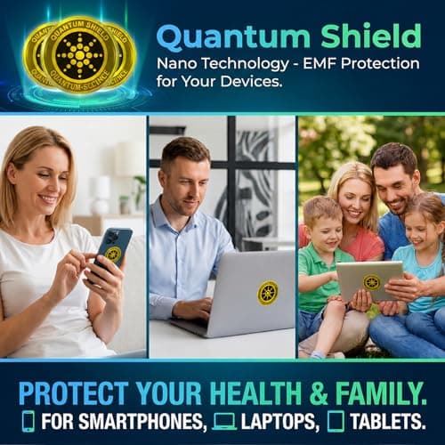 Phone Protection Stickers 6pcs Slim Self Adhesive PVC Decals for Smartphones Tablets Laptops WiFi Devices Lightweight Design for Home Office Travel (Gold) — view 4