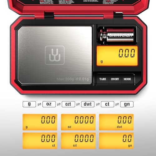 UNIWEIGH Travel Digital Pocket Scale 200g/0.01g, Digital Gram Scales — view 2