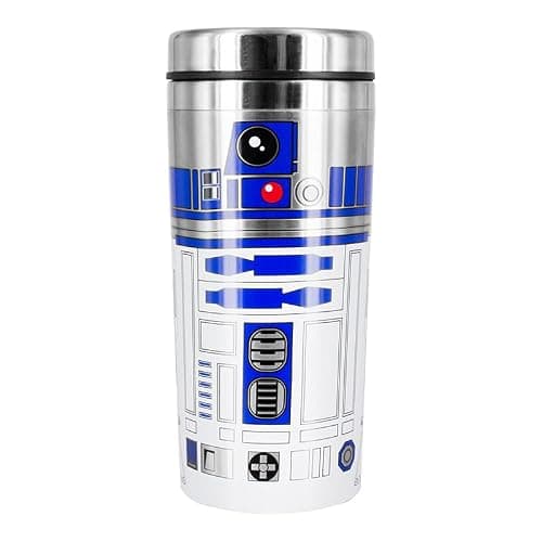 Paladone R2-D2 Travel Mug - Officially Licensed Star Wars Stainless Steel Flask, Novelty Gift for Lucas Film Fans, 450ml (15 fl oz) — view 5