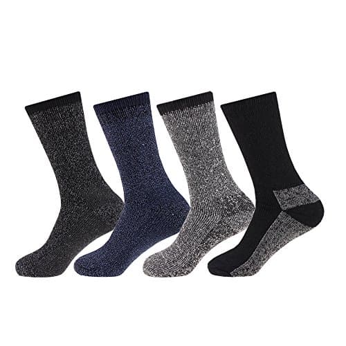 Arctic Comfort NEW 4 pairs Mens Arctic Comfort Thick Thermal Wool Socks High Tog Rating, Grey/Black, UK 6-11 EUR 39-45 — view 3