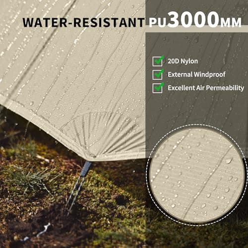 Naturehike Cloud Up Pro Camping Tent, 1 Person, Desert Sand — view 3