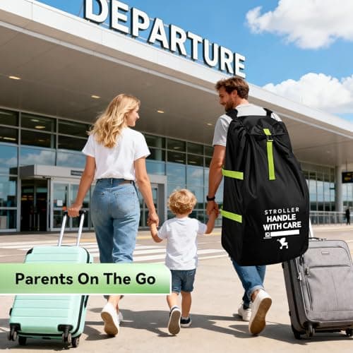 Pram Bag for Airplane, Baby Travel Essentials, Stroller Bag 119H*61W*38D cm — view 5