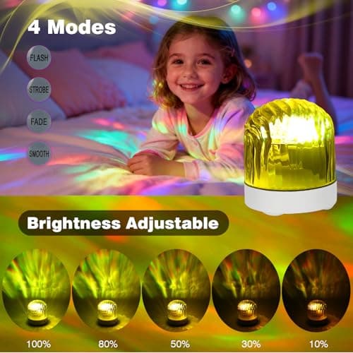 Wixwarmi Galaxy Projector Night Light, 16 Colors Brightness Dimmable Rechargeable Northern Lights Projectors, Sensory Lights with Remote Control, Aurora Light Projector for Bedroom/Party/Game Room — view 3