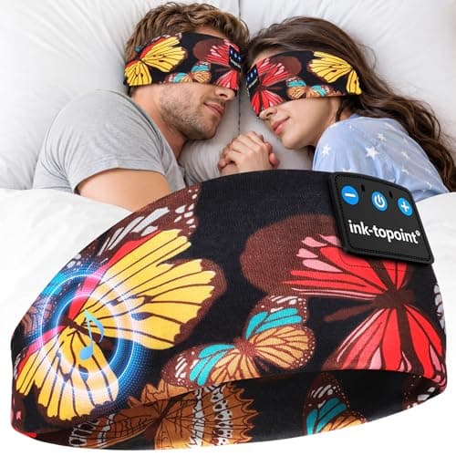 ink-topoint Sleep Headphones Bluetooth Headband for Side Sleepers