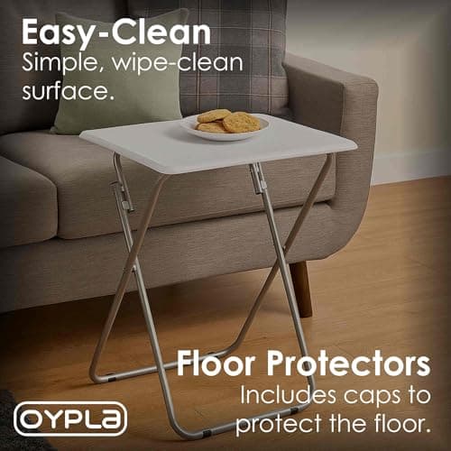 Oypla Lightweight Portable Folding Snack Laptop TV Tray Table Desk — view 5