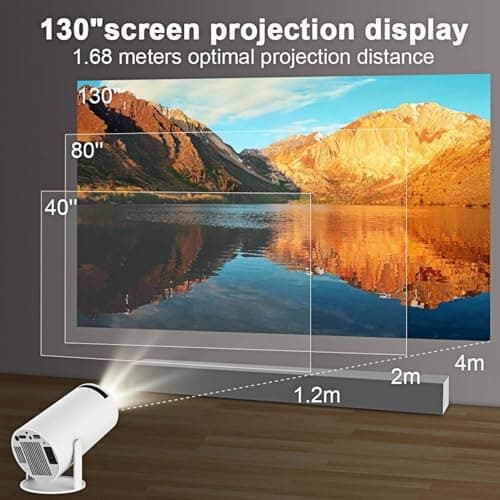 Cinemaster Pro - 4k Smart Projector, Small Smart Portable Outdoor Movie Projectors, Portable Indoor and Outdoor — view 4