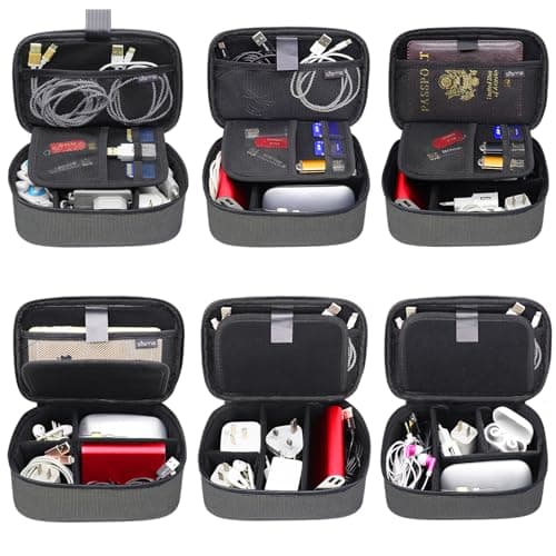 sisma Travel Cables Organiser Universal Small Electronic Accessories Carrying Bag for Phone Chargers Power Cords Adapter USB Sticks Mouse SD Cards -Special Edition — view 4