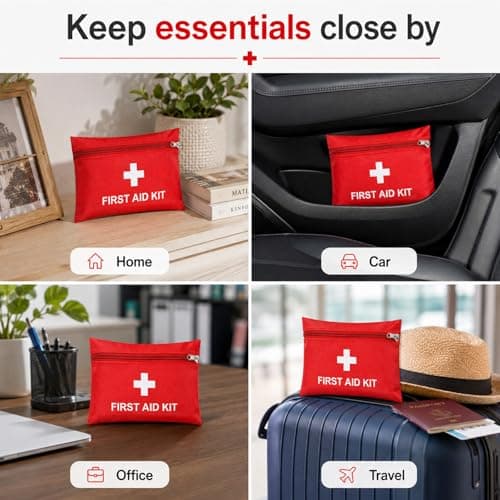 Luxiremi Mini First Aid Kit, 74 Pcs for Travel, Home, Car and Camping — view 6