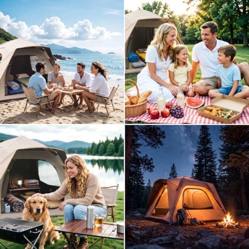Beach Dome Shelter, Instant Camping Tent for Beach, Hiking & Garden — view 2
