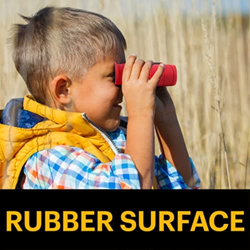 KODAK BCS100 Kids Binoculars 8x, Compact and Ergonomic Binoculars, Soft Rubber, Strap and Carrying Case Included - Red, Ideal for Boys and Girls 3 to 12 Years, Outdoor Games and Observation — view 6