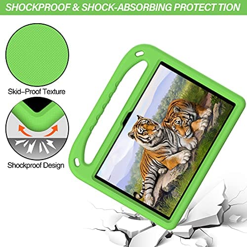HYUKcase Case for Honor Pad X8 10.1 inch,Quipped with Hand Strap and Shoulder Strap,Shockproof and Drop-Resistant Tablet (Green) — view 2