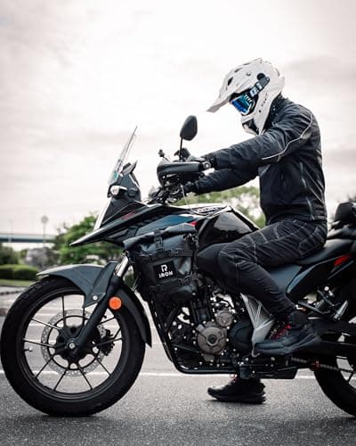 RIDEIRON Motorcycle Side Bag-Waterproof Bumper Bag 5L*2pcs Moto Saddle Bag with Shoulder Strap motorcycle Crash Bar Bags Dry Tail PVC BagTool Carry Ba Travel Hiking — view 2