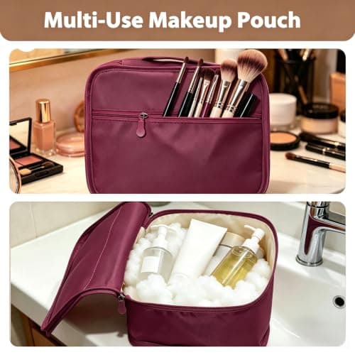 Mini Packing Cubes 6 PCS, 23x18x12CM Same Size Suitcase Organiser Bags, Packing Cubes for Suitcases Mini Set Only (Weinrot, 6 x Mini) — view 4