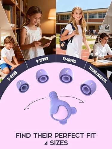 Naiicute Kids Ear Plugs 6-12yrs, Reusable Noise Reduction 26dB Ear Defender — view 4