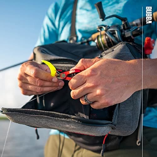 BUBBA Seaker Series Hip Pack Premium Dry Travel Bag with Extreme Weather-Resistant Materials, Fully Padded and Adjustable Wait Belt and 10L of Capacity Perfect for Any Angler — view 6