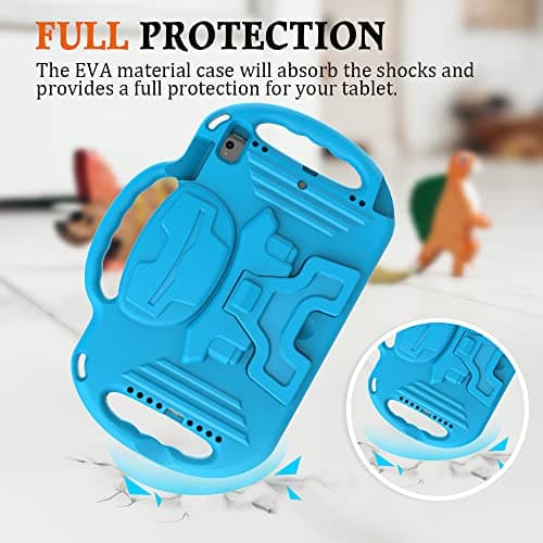 Surom Case for iPad 9th 8th 7th Gen 2021/2020/2019 10.2 Inch, Blue — view 3