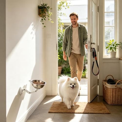 Dog Bowls | Elevated Stainless Steel Magnetic Adjustable Raised Dishes — view 3