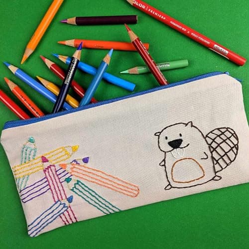 ASelected Multipurpose Canvas Bags with Zipper - 15 Pcs Plain Canvas Zipper Pouch for Travel, DIY Craft School, Multi Color — view 5