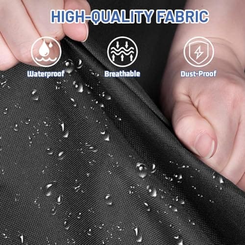 AMFUN Suit Bag with Zipper, Travel Garment Bags for Closet Storage and Travel, Waterproof Hanging Suit Cover, Foldable Washable Mesh Clothes Cover for Clothes, Coats, Jackets, Shirts, 110×60cm — view 3