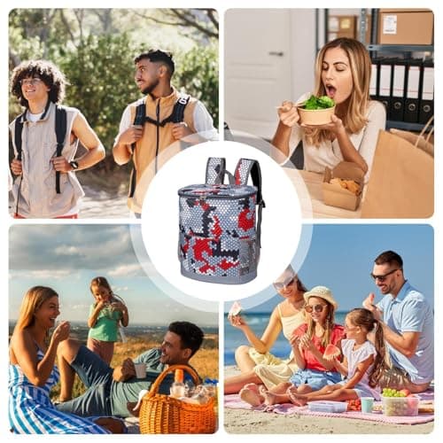 Waterproof Foldable Backpack Cooler — view 4