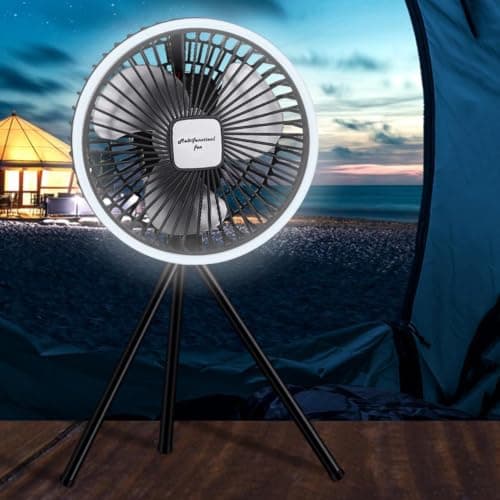 Solar Fan Floor Desk Air Blow Device with Tripod Stand — view 2