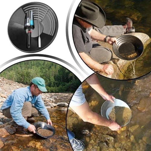 Gold Panning Kit, Complete Gold Washing Trough Set with 5 Tools for Prospecting, Digging, Gem & Rock Hunting, Collecting, Adults, Enthusiasts, Outdoor Fun — view 5