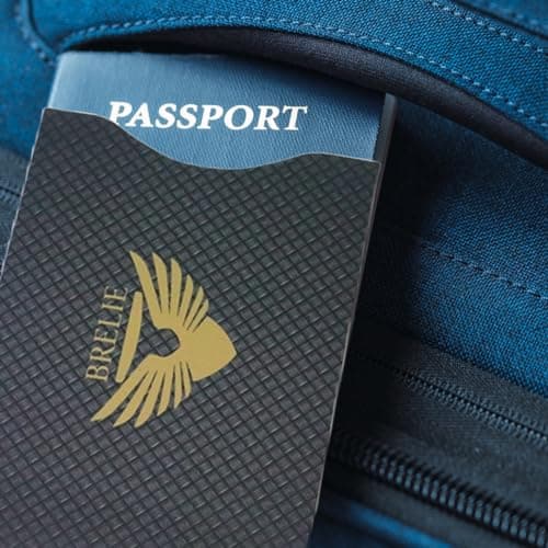 BRELIE RFID Blocking Sleeves- Passport Protector, Contactless Security Protector, Protection from Cyber & Identity Theft, Passport Sleeves x2 Each Pack — view 3
