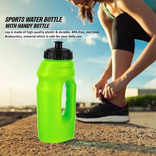 LORD C 700ml Sports Water Bottle with Handle – BPA Free Reusable Drinking Bottle, Leakproof Plastic Water Bottle for Gym, Cycling, Running, Camping, Travel & Outdoor Activities, Green — view 3