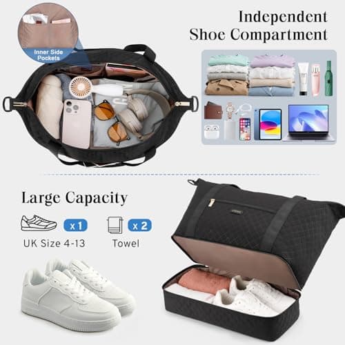 ETRONIK Ryanair Cabin Bags 40×30×20, 24L Travel Bag with Shoe Compartment — view 4