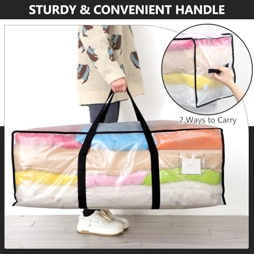 Dntorx 4 Pack 120L Moving Bags Heavy Duty Storage Bag Dorm Moving Essential — view 4