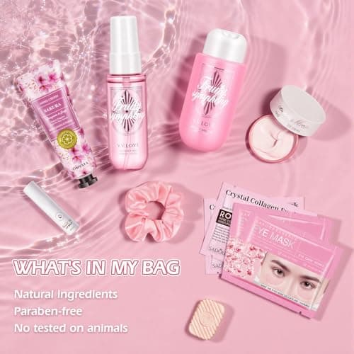 Gifts for Women Body Skin Care Gift Set ,11Pcs Travel Size Body Wash Set & Spa Pamper Gifts for Women Moisturizing Hydrating Womens Gift Sets for Teen Girls Friends Mothers Day Birthday Valentines — view 6