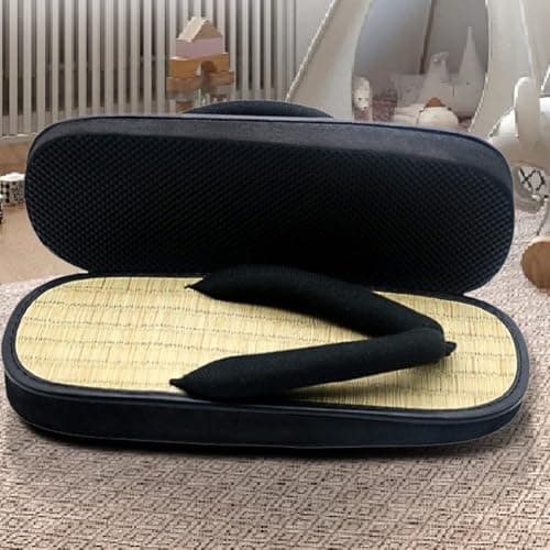 Baokuan Traditional Japanese Tatami Straw Sandal Zori Non Slip Lightweight Indoor Summer Beach Sandals Woven Straw Bamboo Slippers — view 3