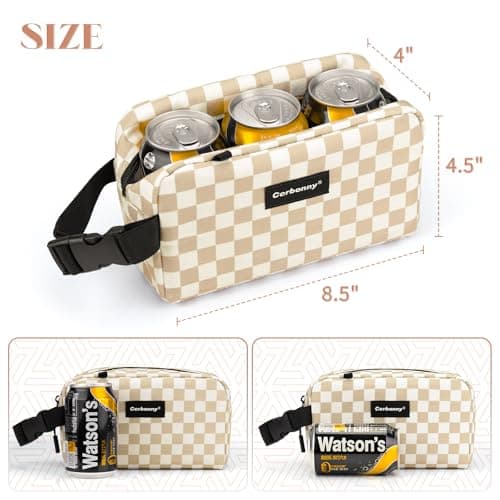 Cerbonny Small Lunch Bag, Small Cool Bag with Ice Packs — view 3