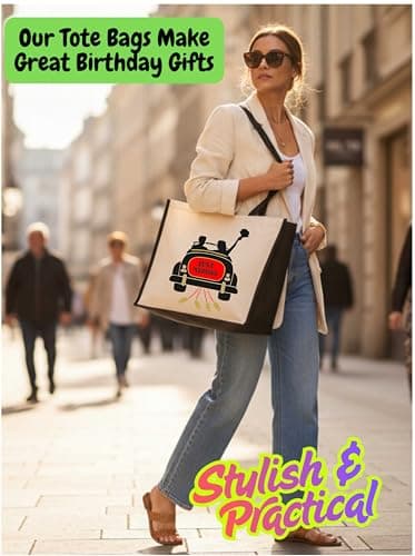 Print4U Just Married Large Canvas Tote Bag Bride Wedding Gift Bridal Bag Natural — view 2