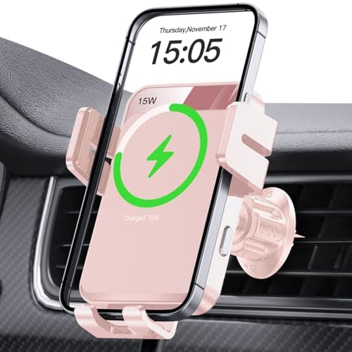 MOKPR Wireless Car Charger, 15W Car Phone Holder Wireless Charger
