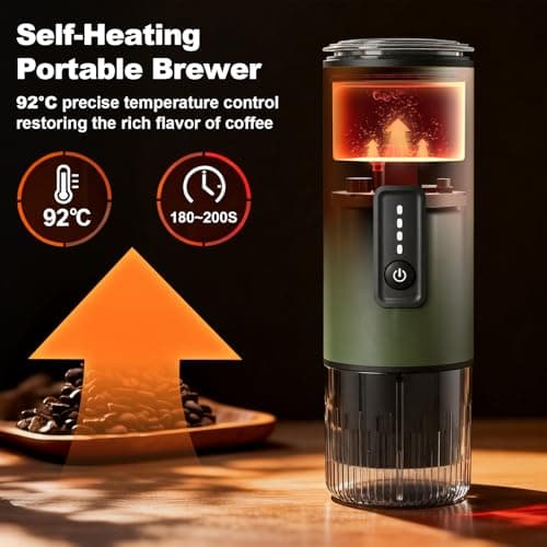 GVODE Portable Coffee Machine with Battery, 20 Bar Espresso Machine 3-in-1 — view 6