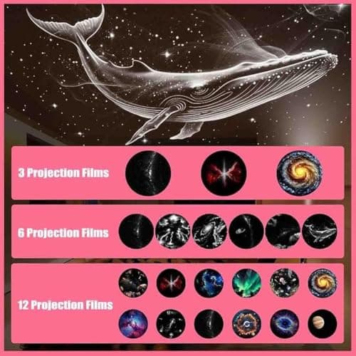 QUXVUIS Mini Star Projector Lamp USB Powered for Bedroom,3pc Slides — view 4
