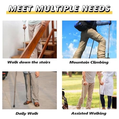 Walking Stick Adjustable Folding for Women and Men — view 5