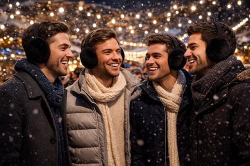 HIFSA Ear Muff Wind Protection Fur Ear Warmers Comfortable Thermal Earmuffs Soft Adjustable Black Classic Fleece Fluffy Muffs for Ladies Outdoor Men Winter Head Cover Accessories (Pack of 1) — view 5