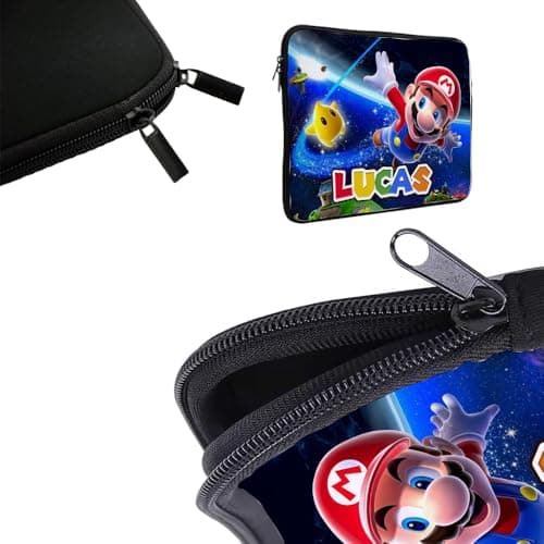 Personalised ANY NAME Ma-rio funny Video Gamer, Gaming Enthusiast Gift for Kids,Back to School, Laptop Sleeve/Cover. (14") — view 5
