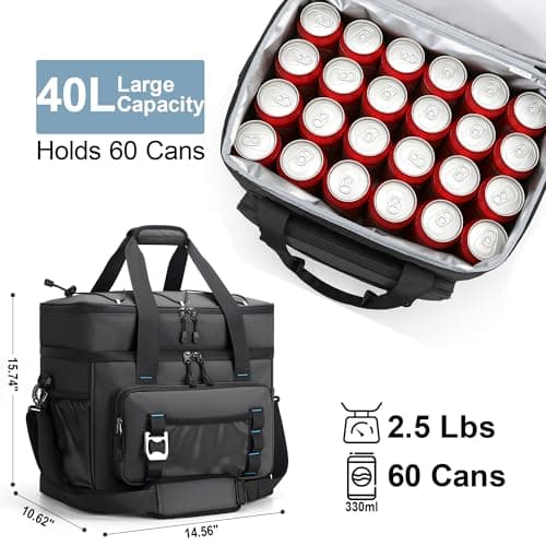 Youngoa Cool Bag, 40L Large Insulated Leakproof Foldable Cool Box — view 2