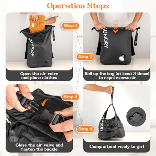 CANBOX Travel Laundry Bag, Vacuum Compression Dirty Clothes Travel Bag — view 4