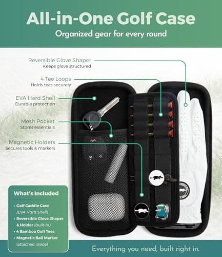 Platypus Golf Co. Golf Accessory Travel Case Organizer with Glove Holder — view 3