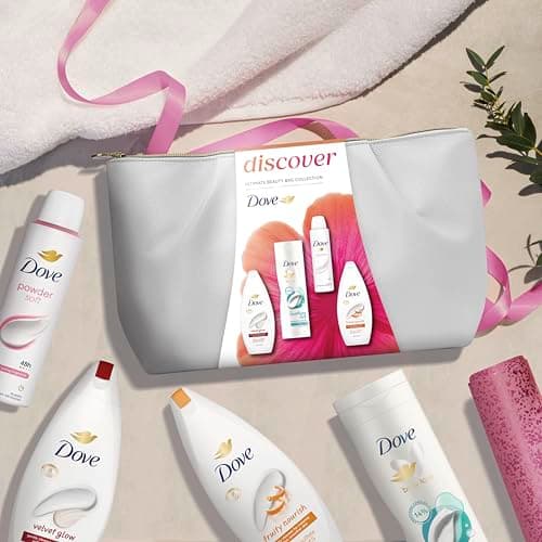 Dove Gift Set with Two Body Washes, Body Lotion, Anti-Perspirant and Beauty Bag, Perfect Gifts for Her, 4 Piece — view 6