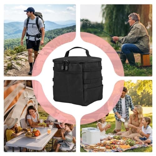Camping Cookware Bag Outdoor Kitchen Organizer Portable Cooking Equipment — view 5