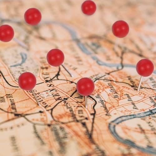 200 PCS Red Push Pins, Small Round Head Map Pins for Travel Map, 1/8 Inch Red Thumb Tacks for Map, Cork Board, Bulletin Board, Wall — view 4