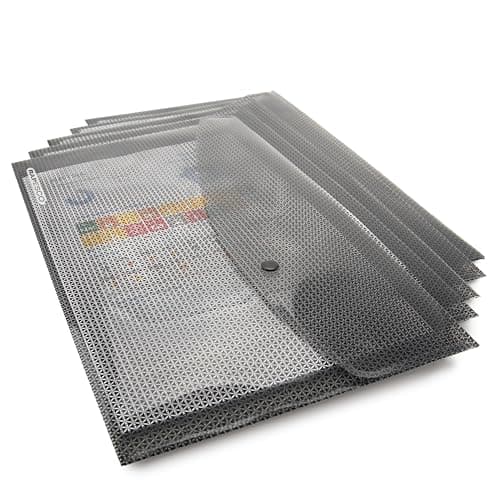 Rapesco 1259 ECO Recycled Security Popper Wallet, A4+, Pack of 5